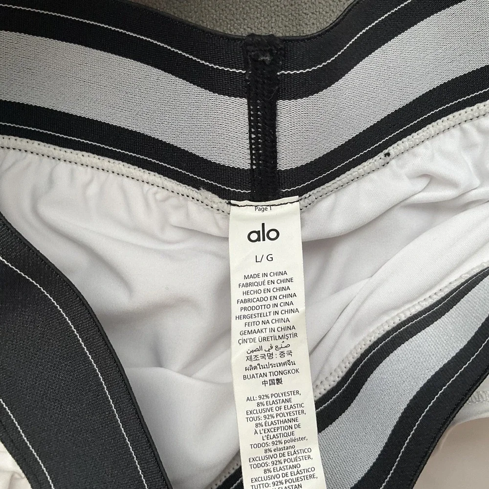 Alo Yoga Match Point Tennis Skirt White L